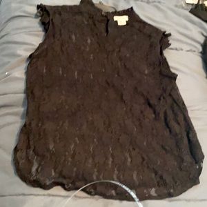 Black lace stretchy.